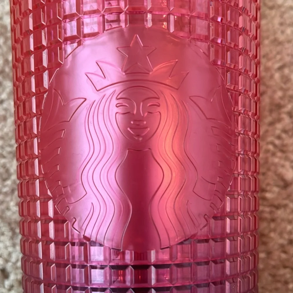 Starbucks 2022 Watermelon Ombré Grid Tumbler - Picture 2 of 9